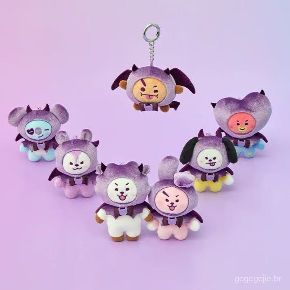 Kpop Ídolo Jimin Jungkook Jhope Vilão Chaveiro De Pelúcia TATA COOKY CHIMMY Boneca Presente Para Crianças