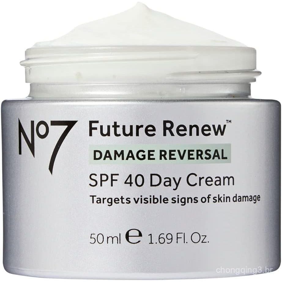Boots No7 Future Renew Damage Reversal Creme de Dia SPF40 50ml, 50 ml (Embalagem com 1 unidade)