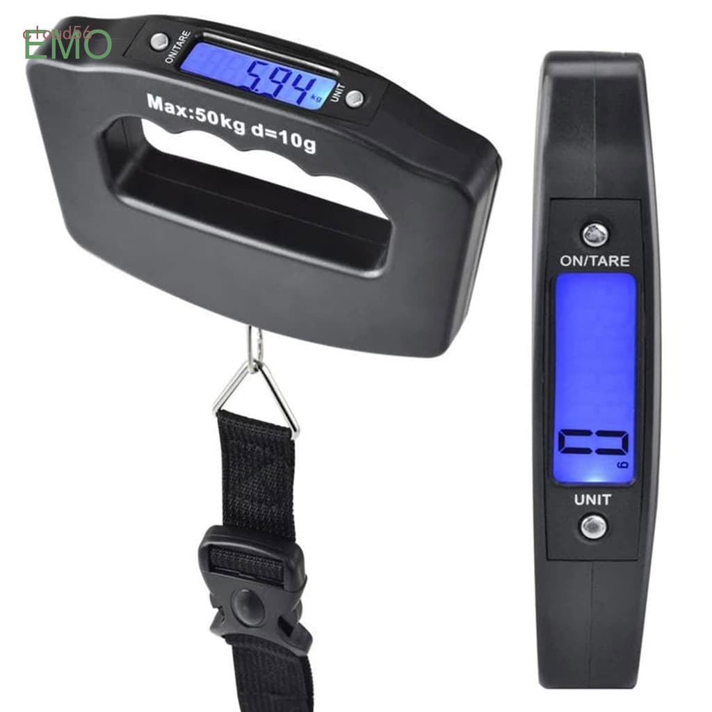 BH 50kg Display Digital Balança De Bagagem Portátil Mala Com Luz De Fundo Viagem Eletrônica