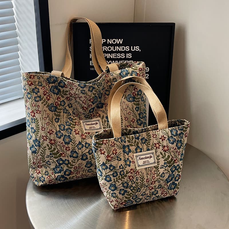Bolsa de lona de grande capacidade 2025 novo estilo na moda All-Match sacola de um ombro ins bolsa de classe de estudant