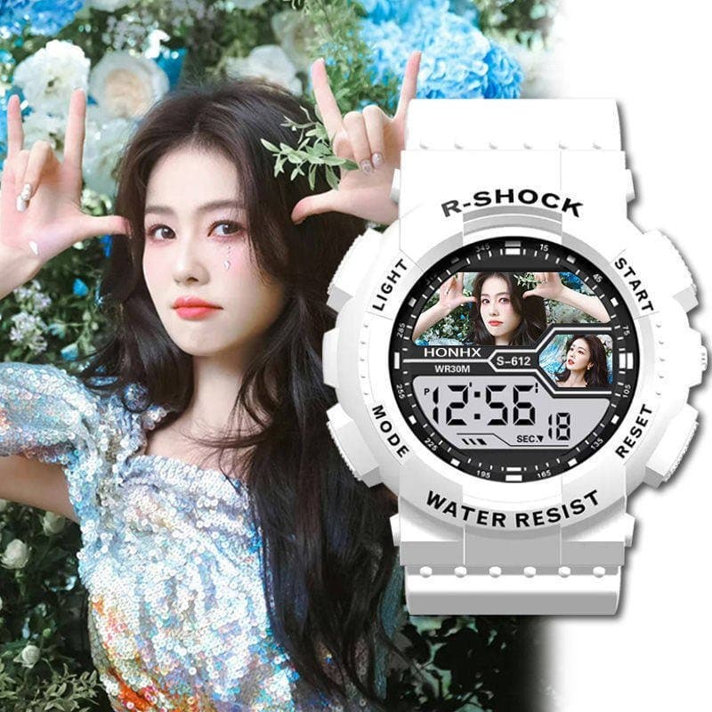 Popular White Deer ins, produtos de alto valor estético, relógio de estudante Bai Mengyan, relógio eletrônico infantil p