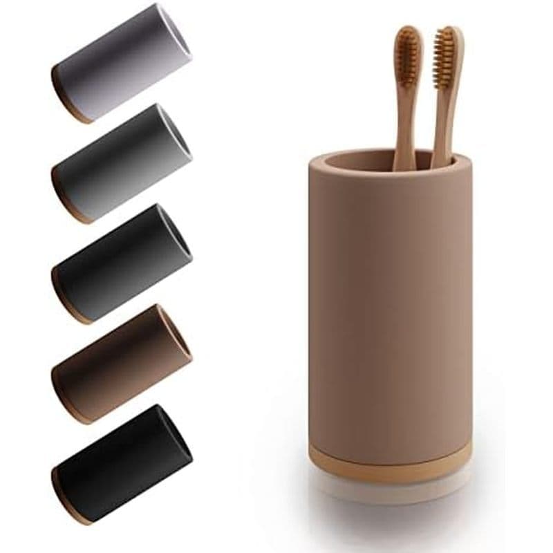 Suporte Para Escova De Dentes De Bambu Matani Organizador De Dente De Diatomita-De Armazenamento Banheiro Pequeno & amp