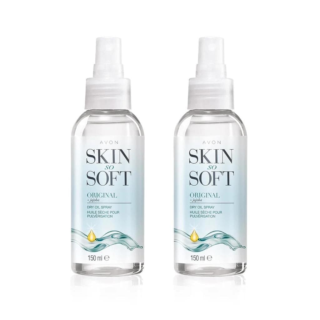 AVON SKIN SO SOFT Original JOJOBA Óleo Seco em Spray (5 Fl. oz.) Oz) Cada um – Óleo Corporal e Capilar Leve e Luxuoso, I