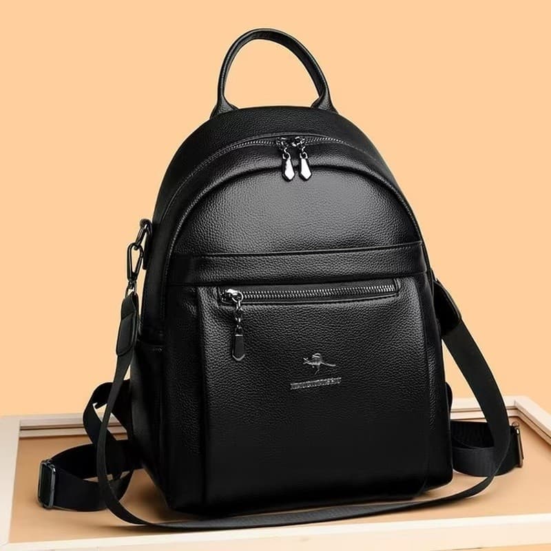 Mochila Feminina Couro Alta Qualidade C/ Alça Ombro Elegante multiuso