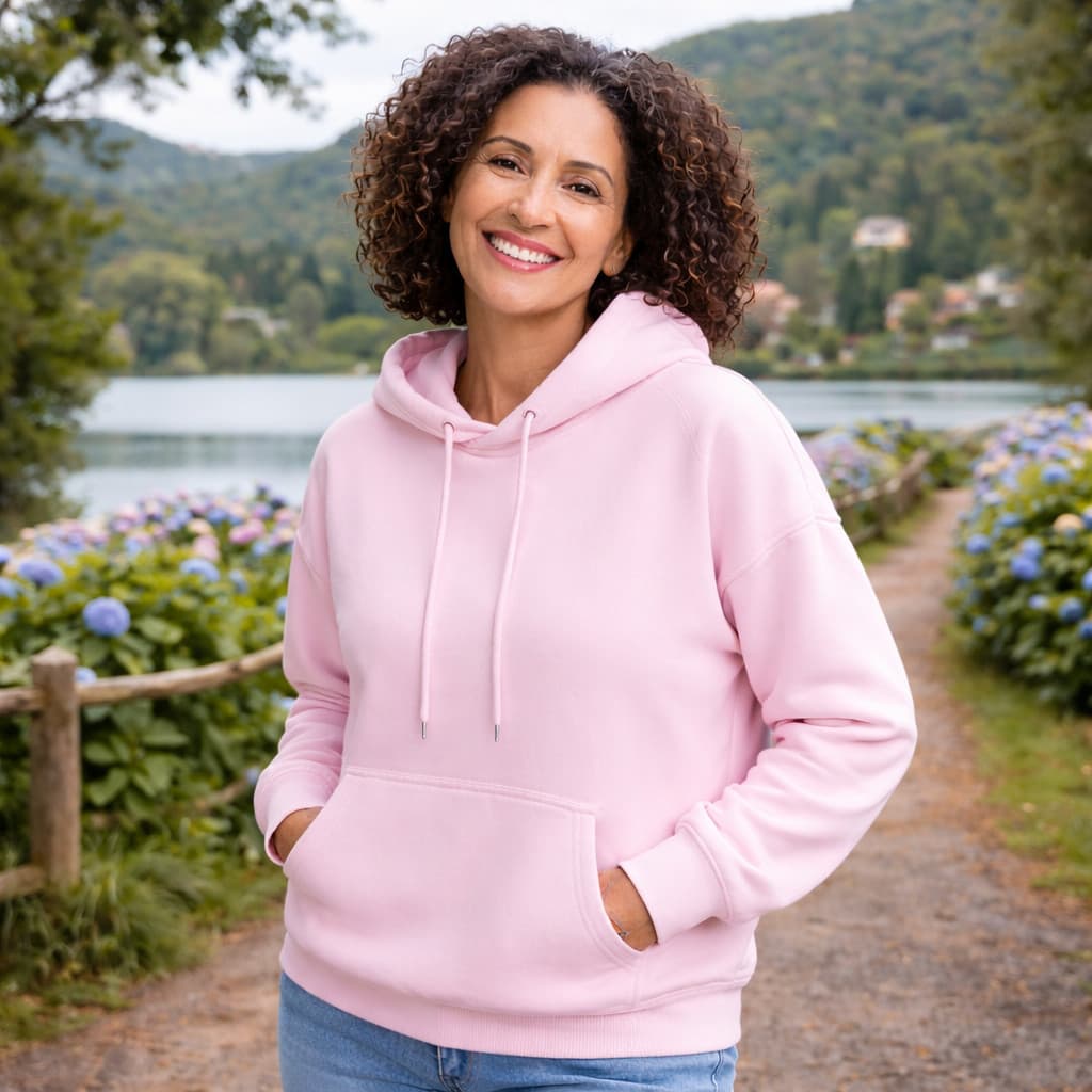 Casaco Moletom Canguru Feminino Conforto Termico Blusa de Frio Estilosa para Inverno