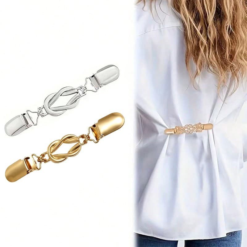 1/2 Pçs Clipes Cincher De Cintura Inspirados No Vintage Para Mulheres-Broches De Metal Ajustáveis Vestidos Camisas Xales