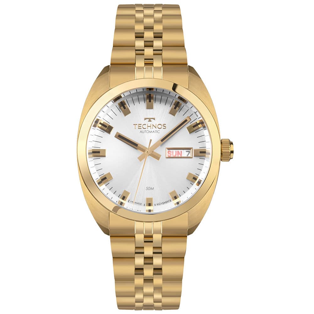 Relógio Technos Masculino Automático 1958 Dourado - 8205ON/1K