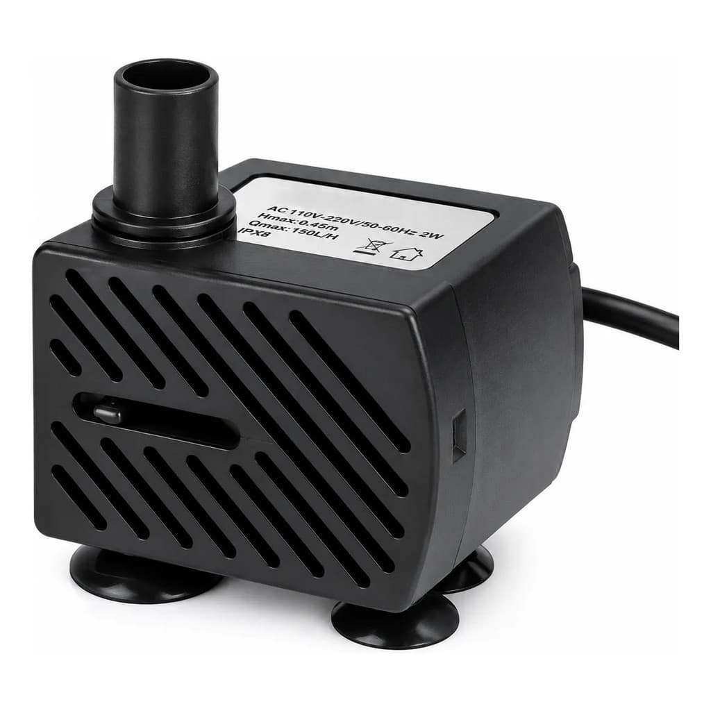 Bomba Submersa Para Aquário Decorativa 2w Bivolt Silenciosa