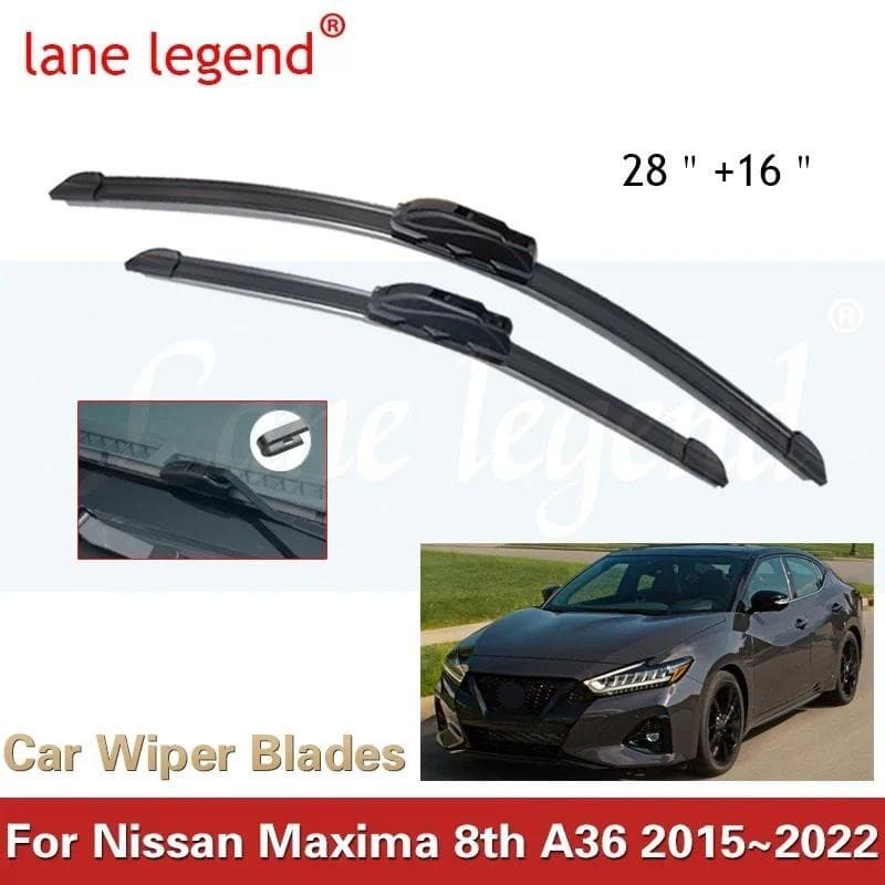Lâmina De Limpador Dianteiro Do Carro Para Nissan Maxima 8th A36 2015 ~ 2022 2020 2019 2018 Pára-Brisas Janelas Limpador