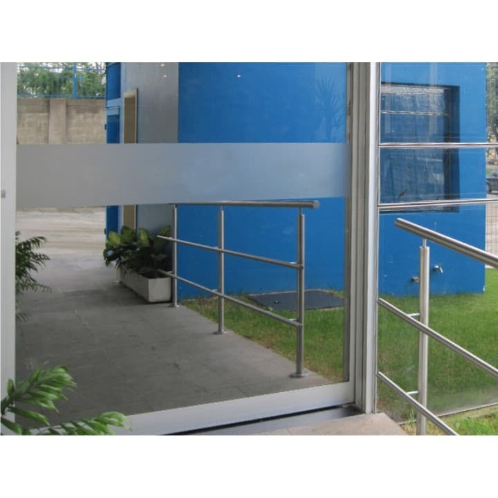 Faixa Adesivo Jateado Liso Para Portas E Janelas De Vidro 100x10cm - Insulfilm Privacidade E Segurança Decorativa