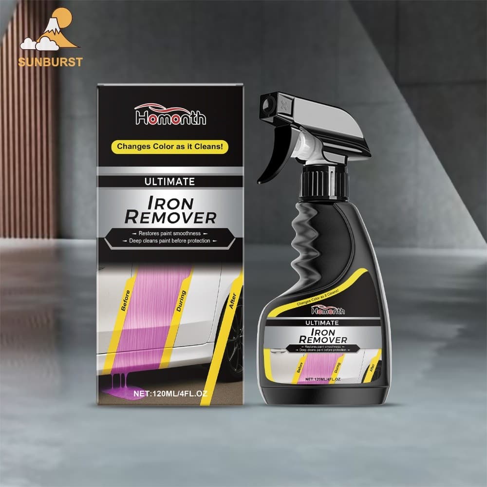 [Sunburst1 . br] Spray Removedor De Ferro Para Carro 120ml Profissional De Queda Multiuso Proteção Automática De Pintura