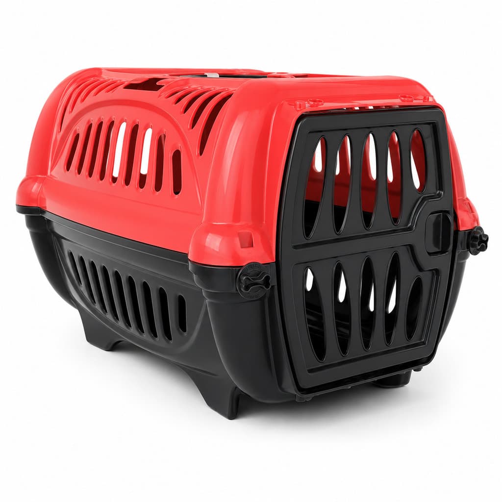 Caixa Transporte Pet Nº1 Cães E Gatos Jel Plast Com Alça