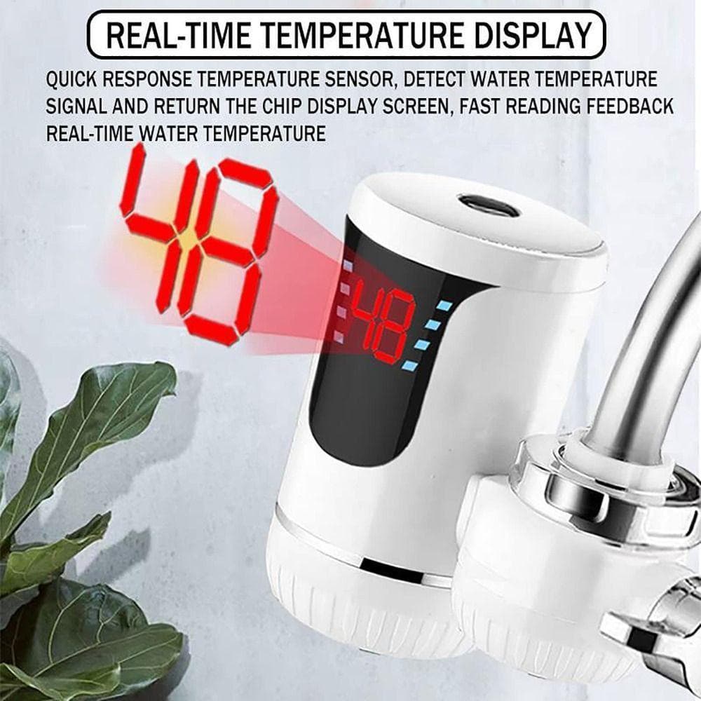 3000W Potência Instantânea Aquecedor De Água Elétrico Display Digital Aquecimento Rápido Instantâneo Torneira Quente LED