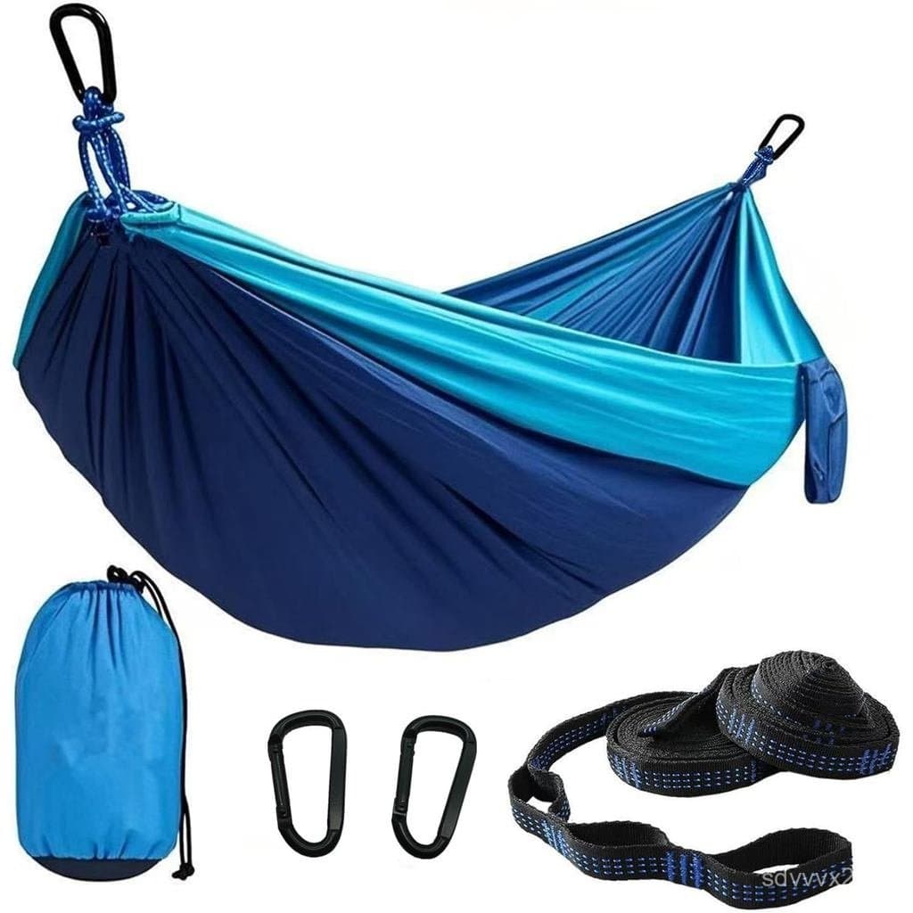 Novidade: Melhor Presente para Camping - Rede Dupla e Rede Simples com Correias para Árvores, Equipamento de Camping Por