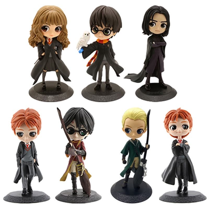 10 tipos de figuras móveis de PVC de 15cm do Harry Potter (James, Hermione Granger, Ron Weasley) - Versão Q - Bri 6XHU