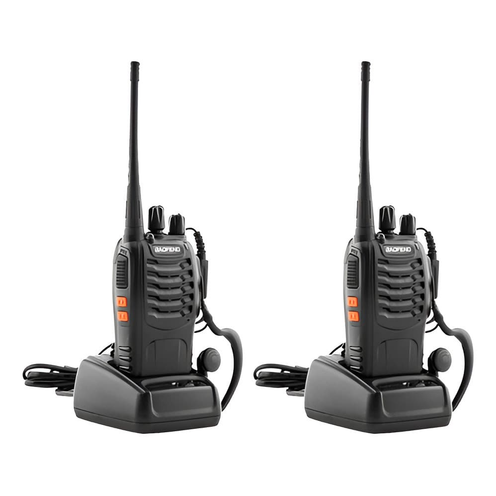 Kit 02 Radios Bf-777s Vhf/uhf 16 Canais Comunicador Baofeng