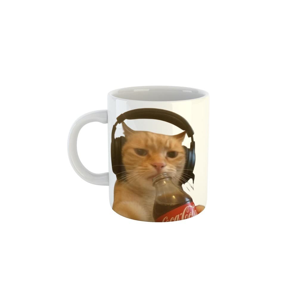Caneca Gatinho Gamer Montagem Engraçada