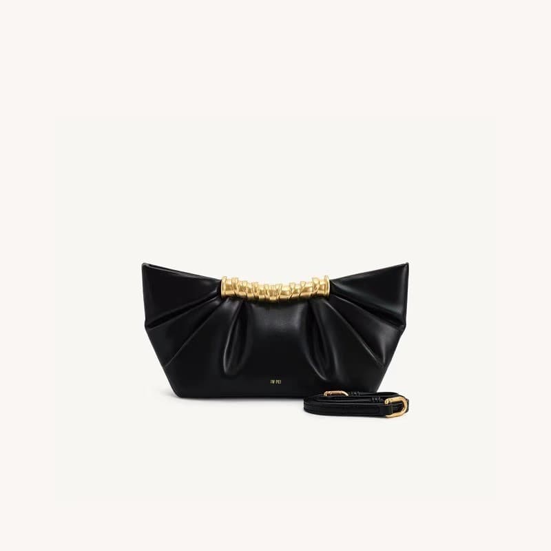 Bolsa Clutch Plissada JW PEI Leia, Bolsa de Ombro Transversal de Metal de Alta Qualidade para o Dia a Dia, Nova 2T19