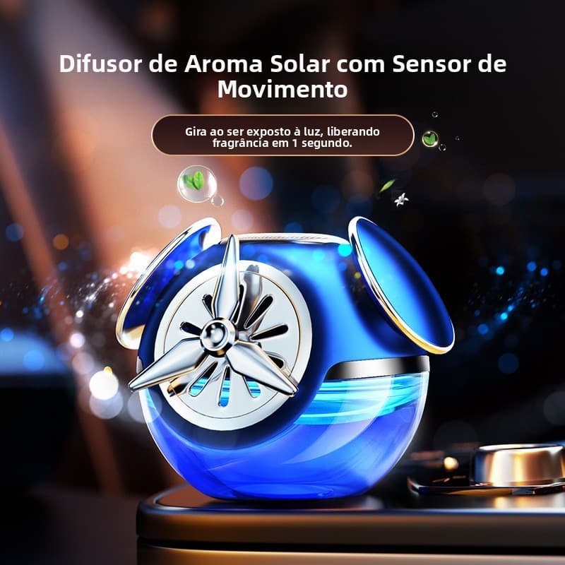 Ornamentos de aromaterapia Solar, Perfume de carro, cheiro de limpeza Interior, fragrância leve de longa duração, acessó