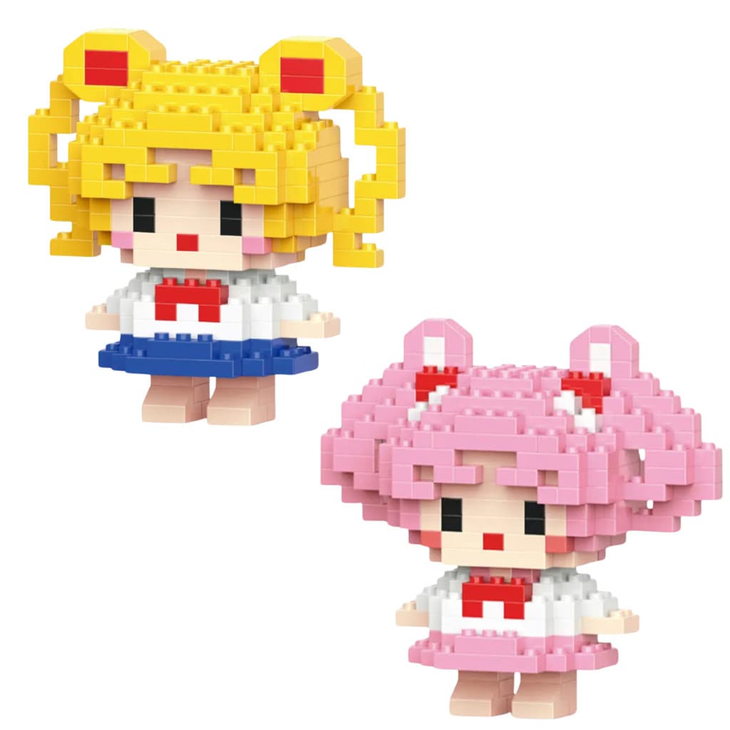 Kit Sailor Moon Bloco De Montar Desenho Animados Anime com 409 peças