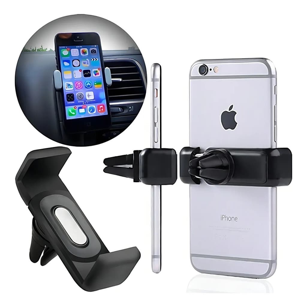 Suporte Celular Carro Gps Universal Saída Ar Grampo 360° P