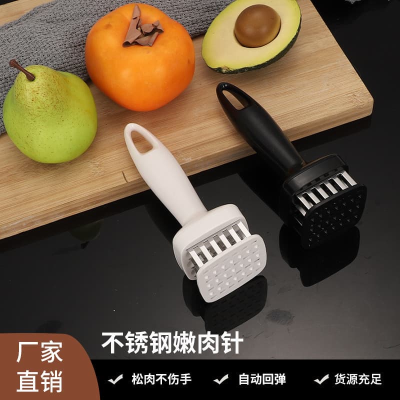 Amaciador de carne com agulhas para cozinha, martelo para carne, picador de bife, amaciador de carne de porco, amaciador