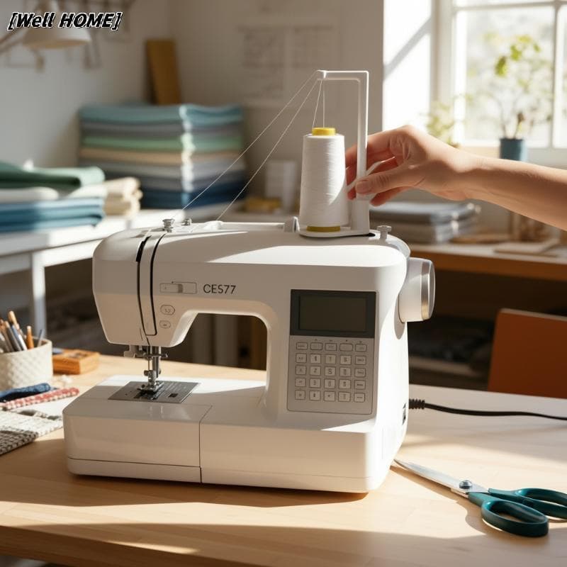 [Well HOME] Suporte De Linha Para Máquina De Costura Impressa Em 3D , Resistente , Leve , Fácil Instalação Esgotos Inici