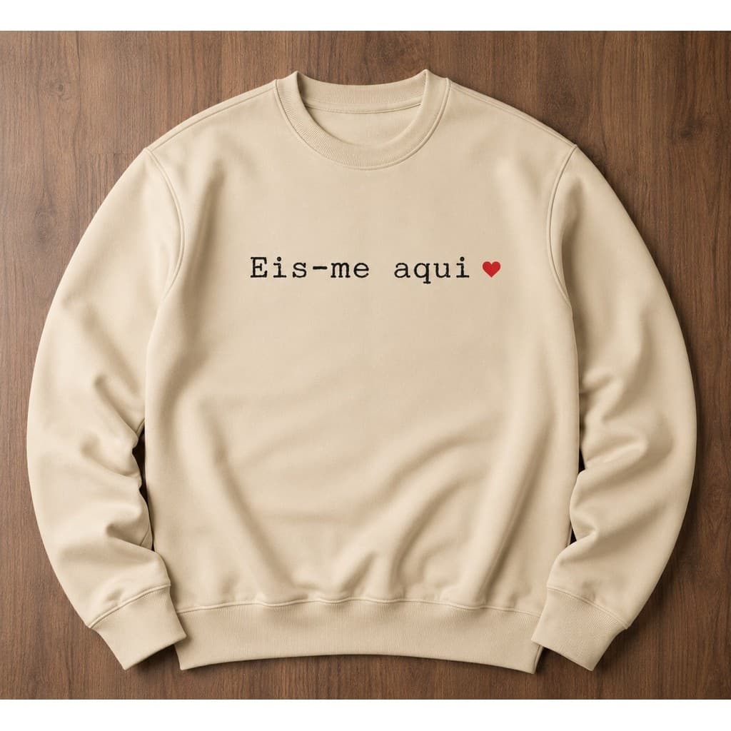 Moletom Careca Eis-Me-Aqui Moda cristã