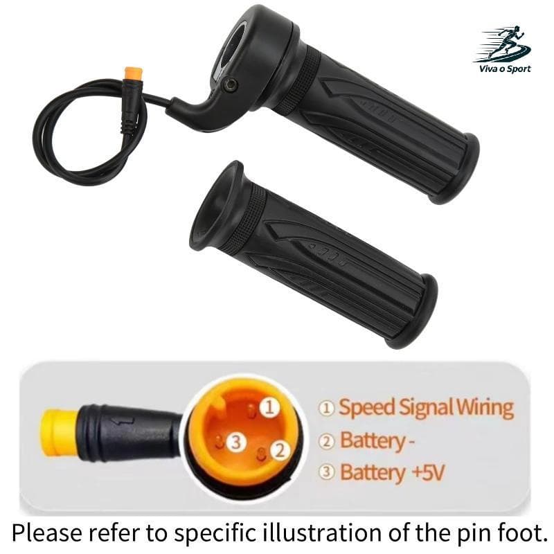 Viva o Sport 1 Par 20X Scooter Speed Throttle Handle 12V A 72V Para Guiador De 22.2 Mm Acelerador De Bicicleta Elétrica