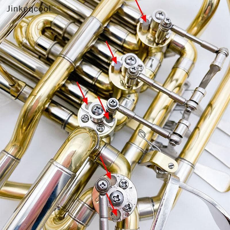 Jqbr 5 Pçs Silicone Trombone Slide Arco Ponta Final Pára-Choques Para Instrumento De Bronze Reparação Acessórios Substit