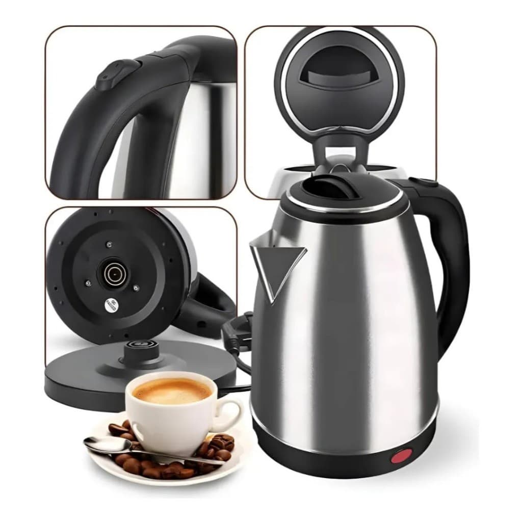 Chaleira Elétrica Automática Inox 1.8L 220v Aquecimento Rápido