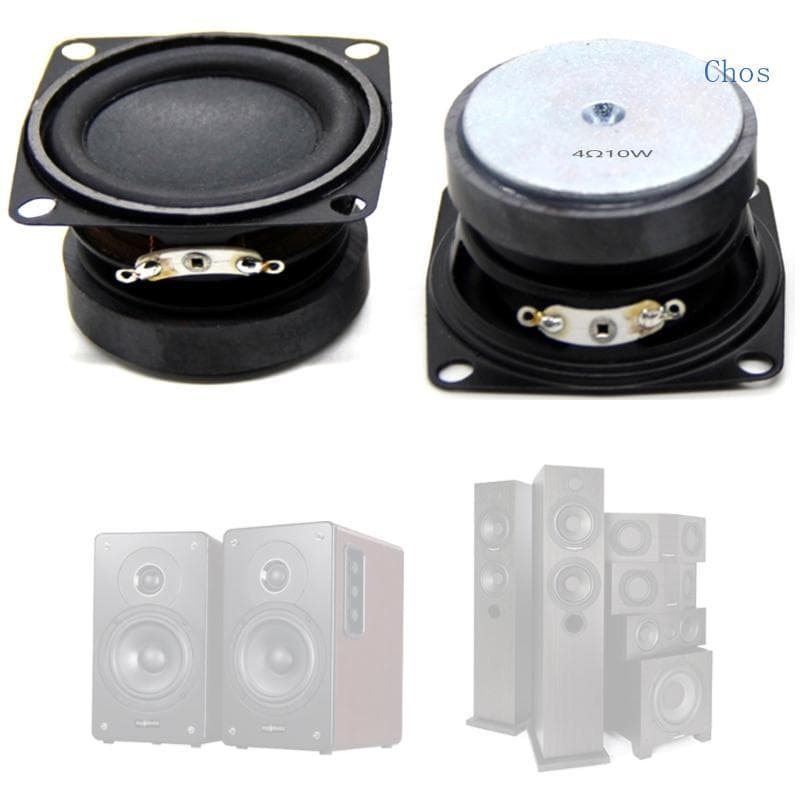 Chos Alto-Falante Som 53mm Para Projetos 53mm 4Ohm 10w Portátil 2 Polegadas 10w Vários Alcances Completos