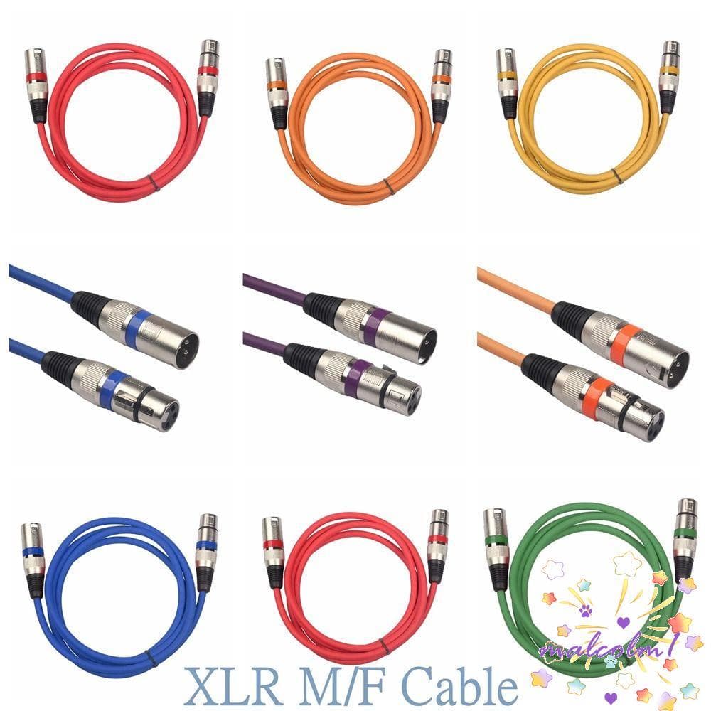 MALCOLM1 XLR Cabo Blindado Macho Para Fêmea De Equilíbrio Amplificador De Microfone Durável