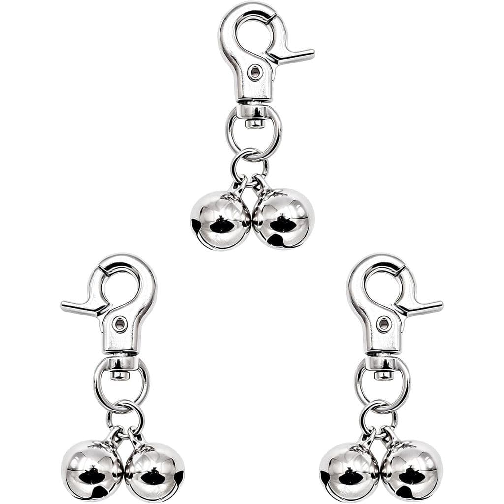 3 Pçs Coleiras De Cachorro De Aço Inoxidável Sino Colar Pet Pingente Acessórios Pescoço Decoração Adequado Para Gato