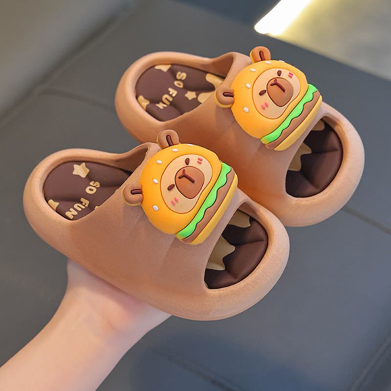 [Modelo2026] Sandálias Infantis De Verão Capivara Para Meninos E Meninas , Lindas De Banho Internas Crianças Mais Velhas