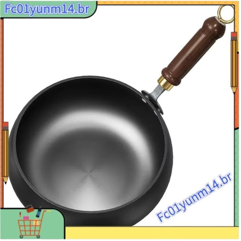 Antiaderente Wok Panelas Antiaderentes Fritar Frigideira De Fundo Plano Acampamento
