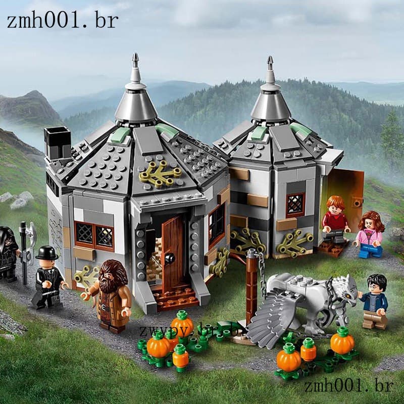 496 Pçs Harry Potter Meg Cottage Série Blocos De Construção Brinquedos Compatíveis Com Lego Resgate Buckbeach Brinquedo