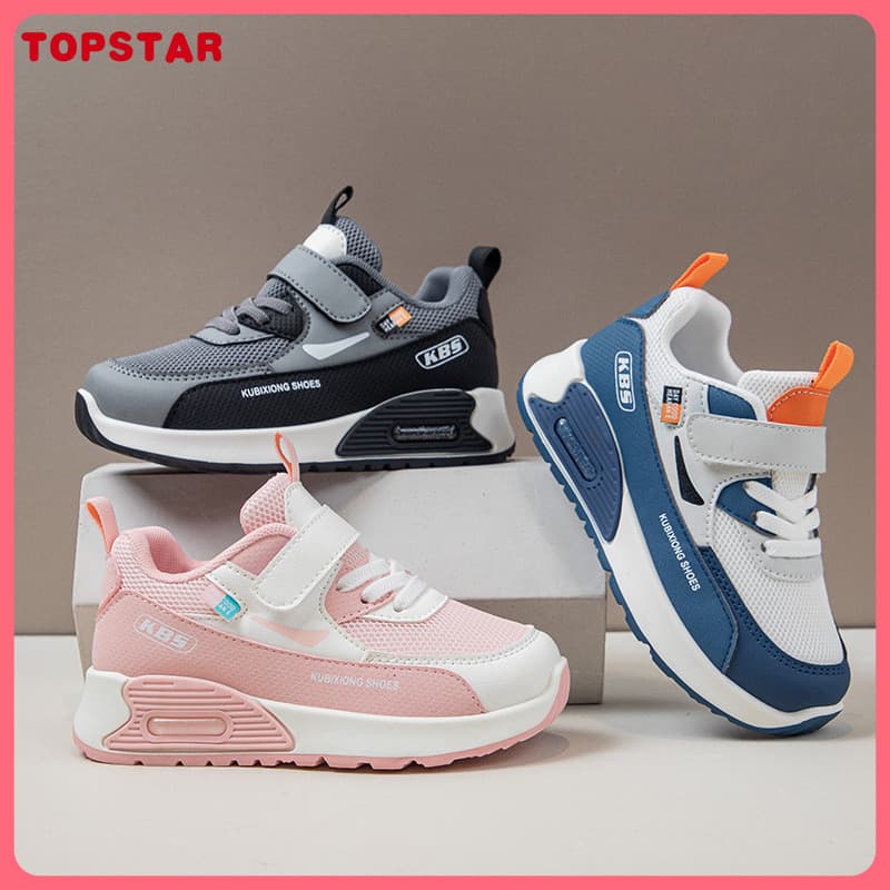 Tênis esportivos infantis, novo modelo de outono, tênis de moda estilo coreano, tênis de corrida com sola macia e anti