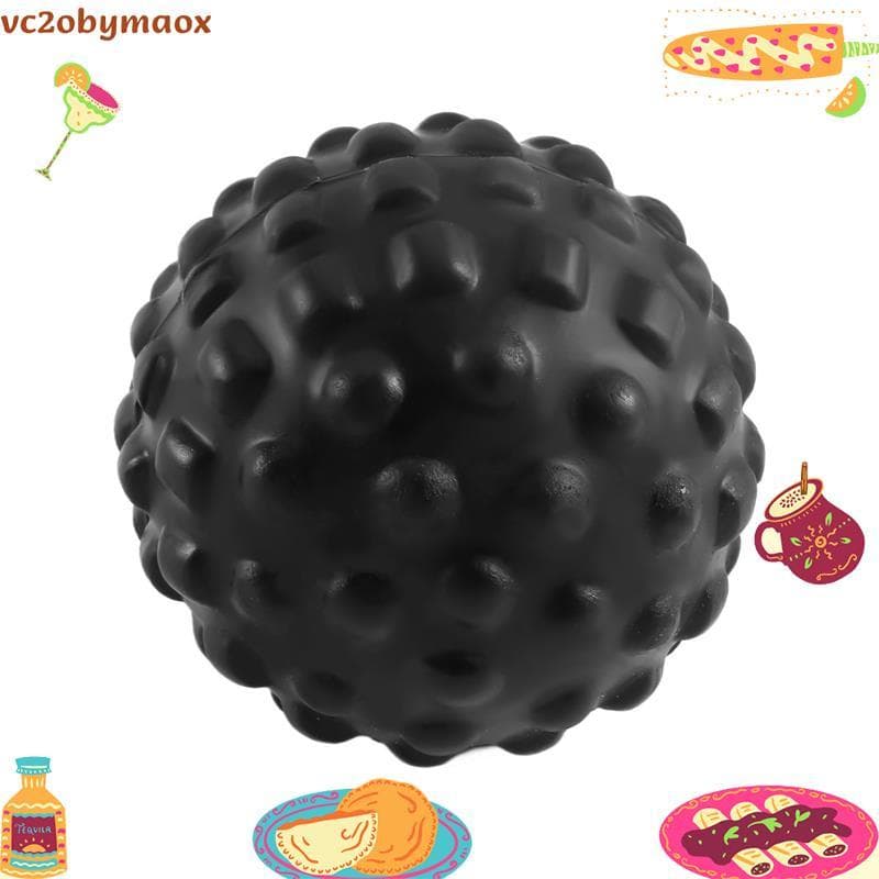 Bola De Espuma Pu Para Relaxamento Muscular , Massagem Fitness À Prova D'água E Fácil De Limpar Cuidados De Saúde-Preto