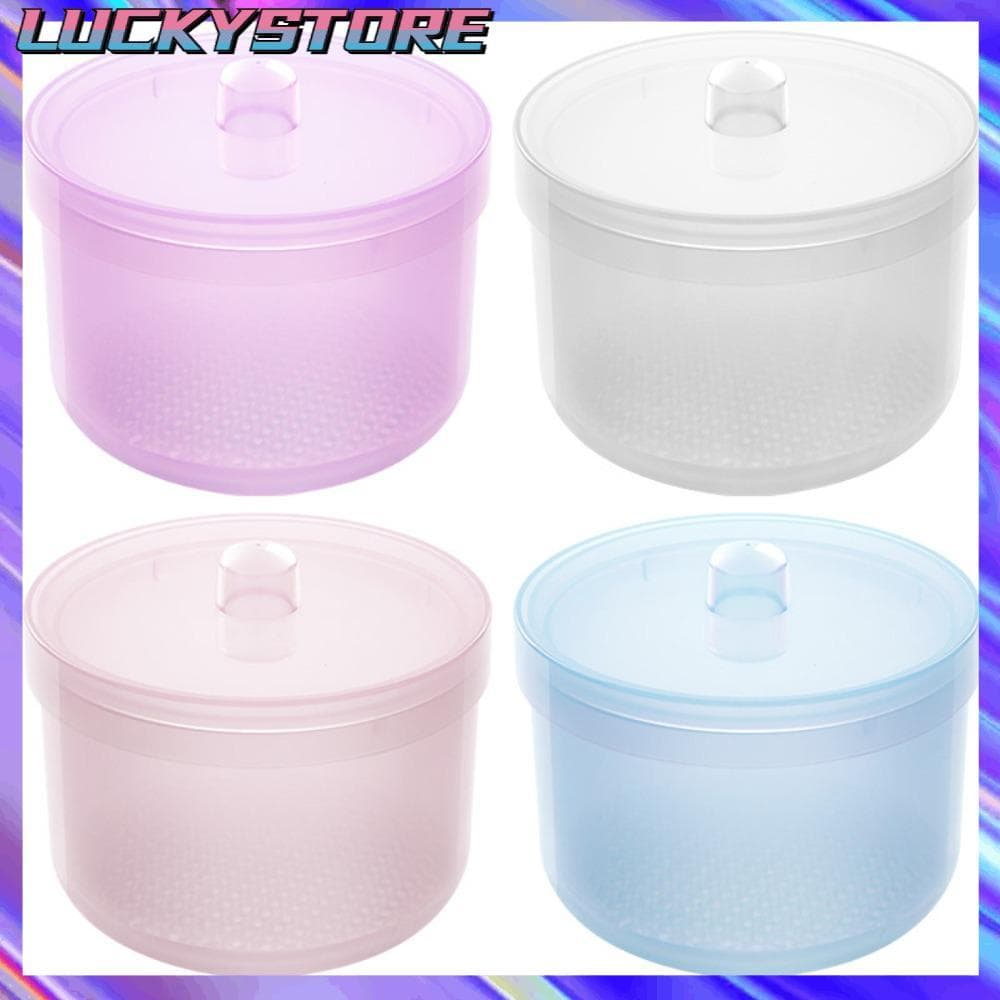 LUCKYSTOREGOODS Esterilizador De Brocas Para Arte Em Unhas , Com Tampa , Caixa De Desinfecção De Plástico Rosa