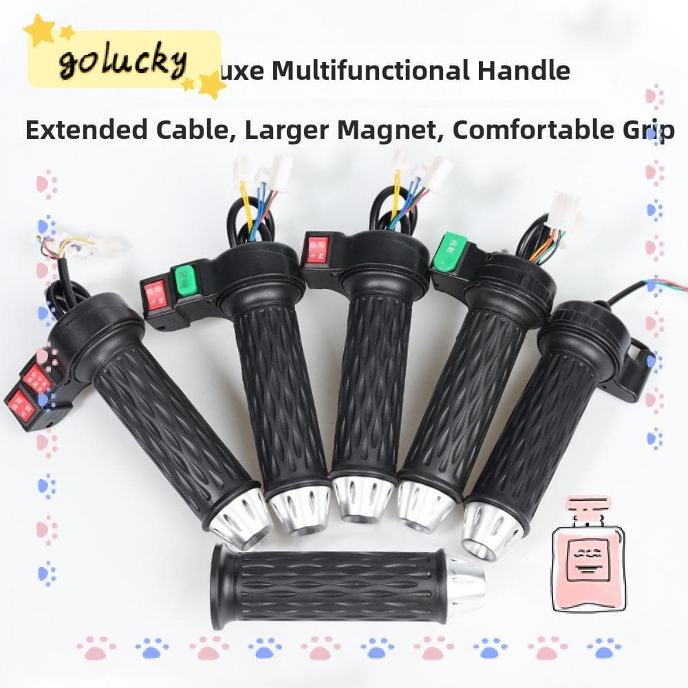 Guiador De Veículo Elétrico GOLUCKY , Alças De Montagem De Plástico Universais , Preto