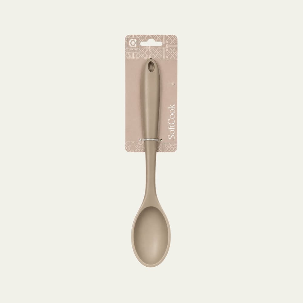 Utensílio de Cozinha Colher Silicone Bege - Doremi Casa e Decor