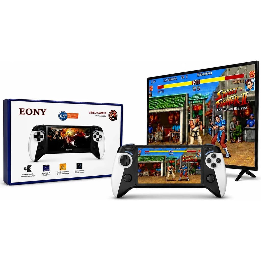Fone Videogame Console De Mao Retro X9 Portatil Jogos branco