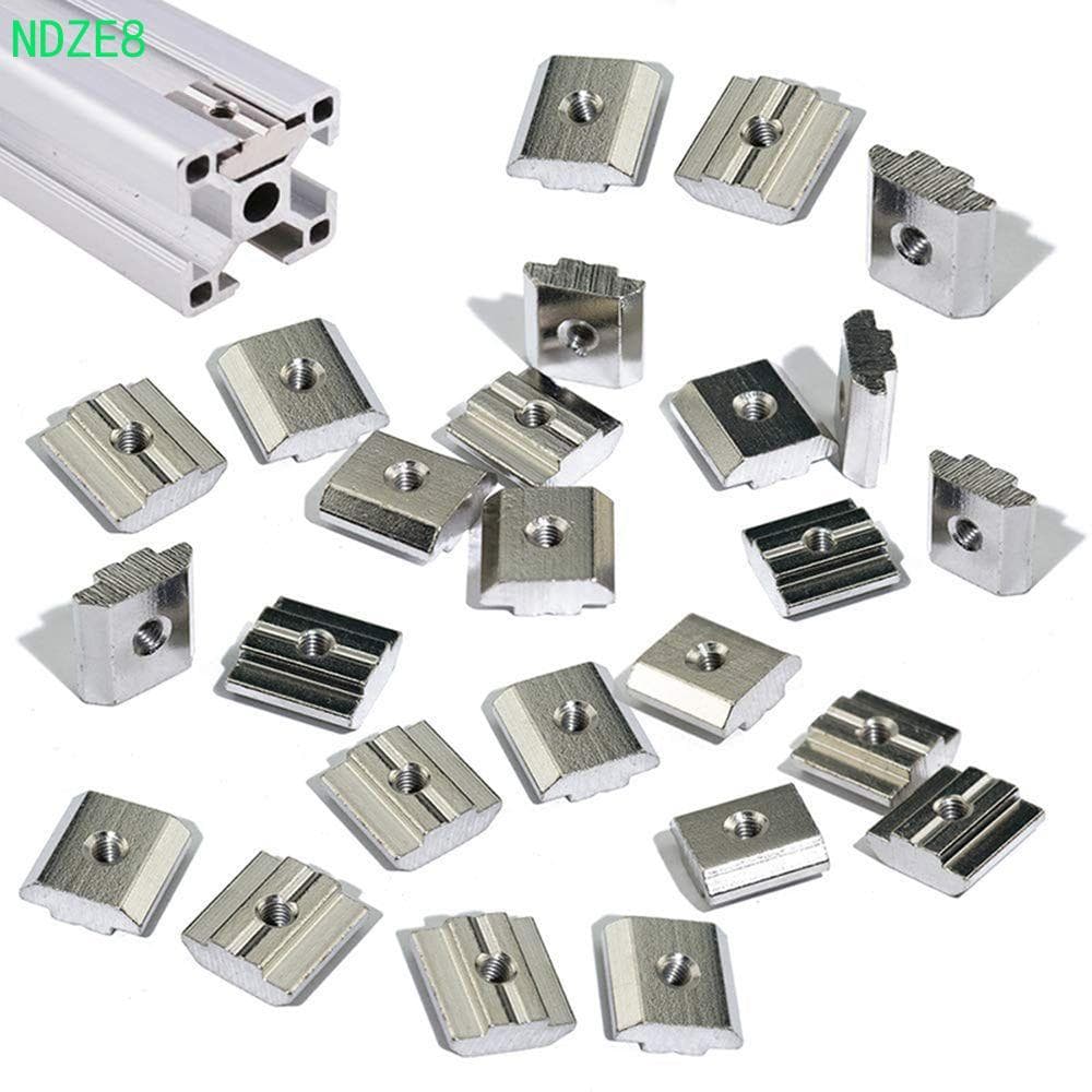NDZE8 Porca De Martelo Quadrada M3 M4 M5 M6 20PCS Perfil De Alumínio Slot Em T