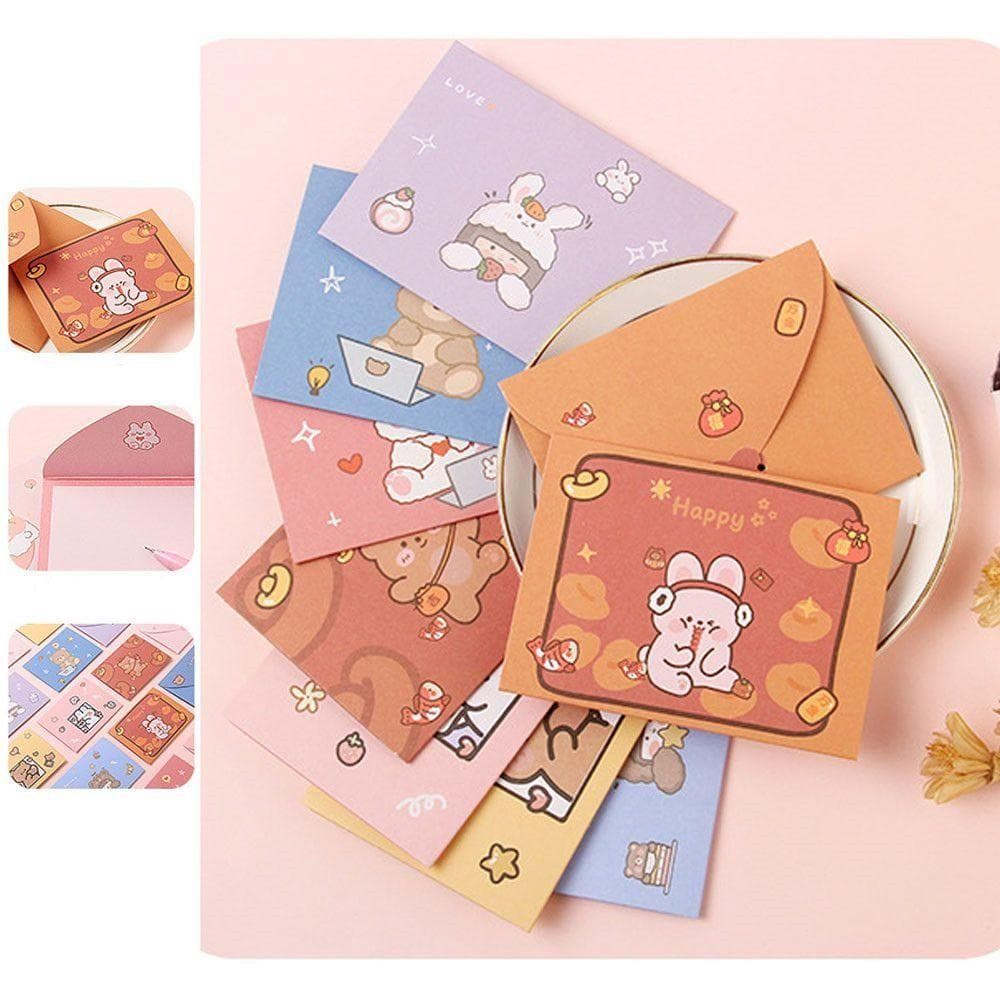 Envelope De Agradecimento De Bênção , Papel De Carta De Decoração De Desenho Animado Dobrável , Cartão De Felicitações D