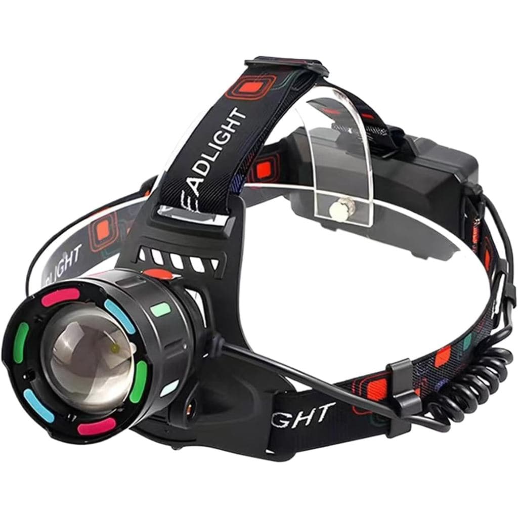 Lanterna de Cabeça LED - Luzes Frontais para a Testa |   Lanterna de cabeça |   Lanterna Vestível de 90 Graus |   Lanter