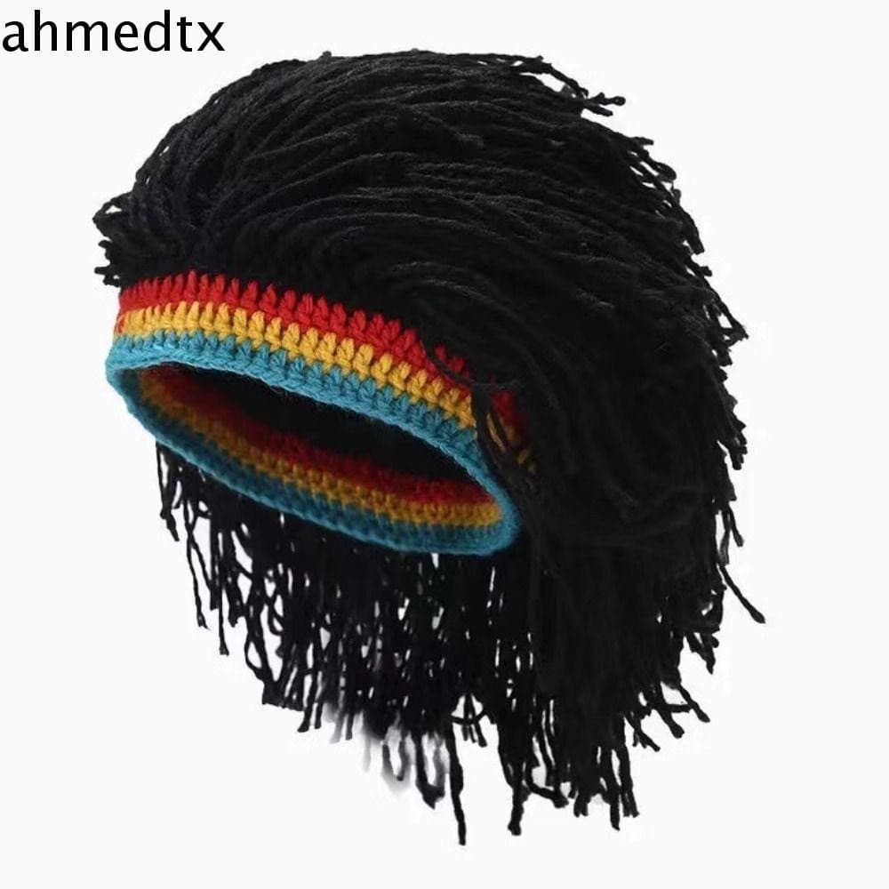 AHMEDTXB Reggae Dreadlocks Peruca Balaclava Cabelo Sintético Unissex Acessórios Para Hip Hop África Raízes