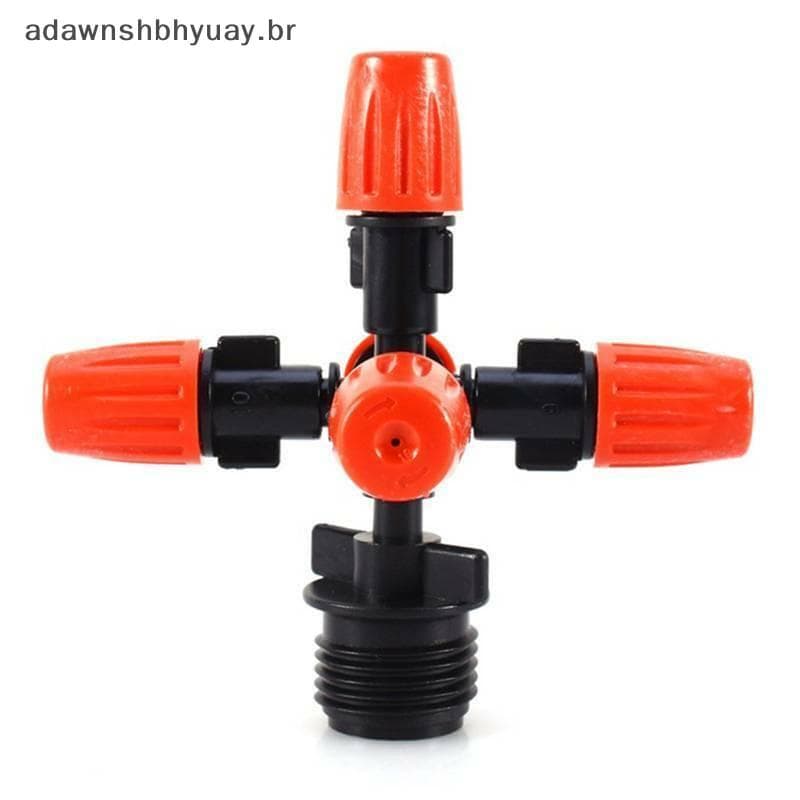 Adawnshubiuay Jardim Sprinkler Irrigação Névoa Bocal De 5 Cabeças 1/2 " Adaptador De Montagem BR