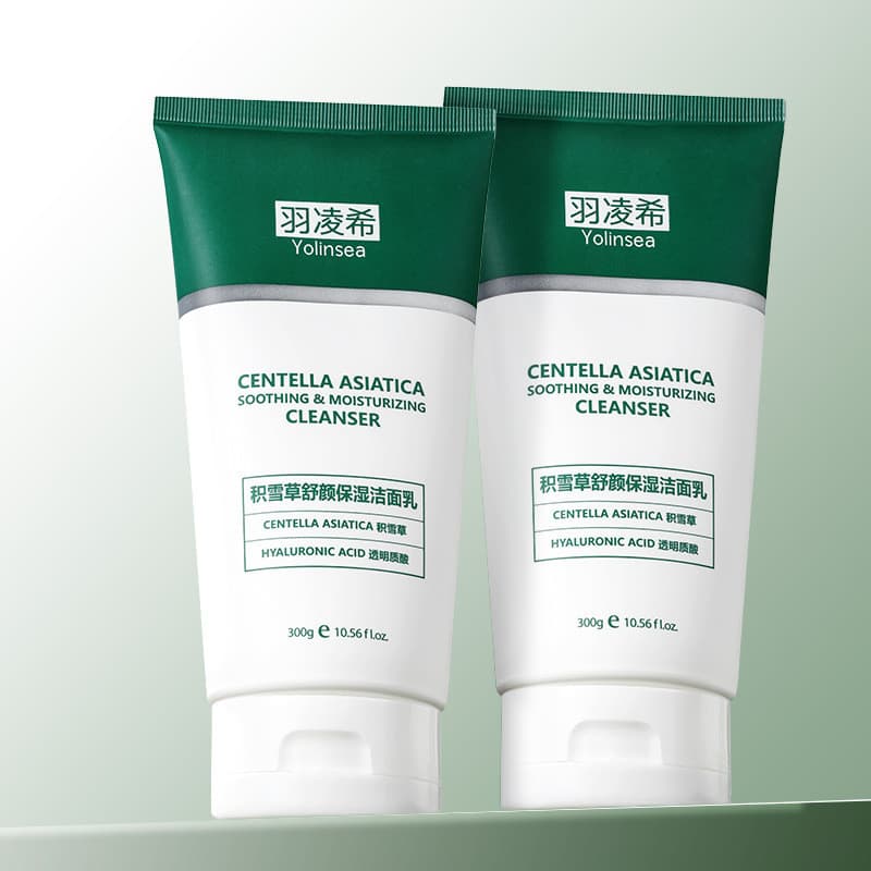 Limpador Facial Calmante e Hidratante de Centella Asiática 300g - Limpeza, Controle de Oleosidade, Hidratação, Nutrição