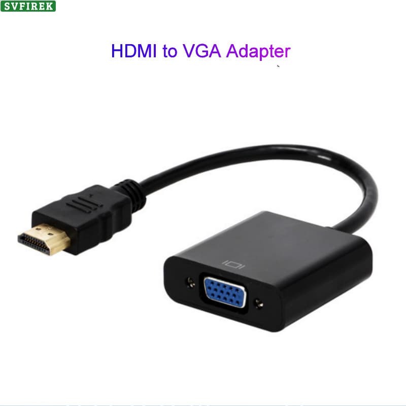 Adaptador Conversor De Vídeo HDMI Para VGA 1080P Com Porta De Áudio E Alimentação Conector Banhado A Ouro PC Laptop TV B